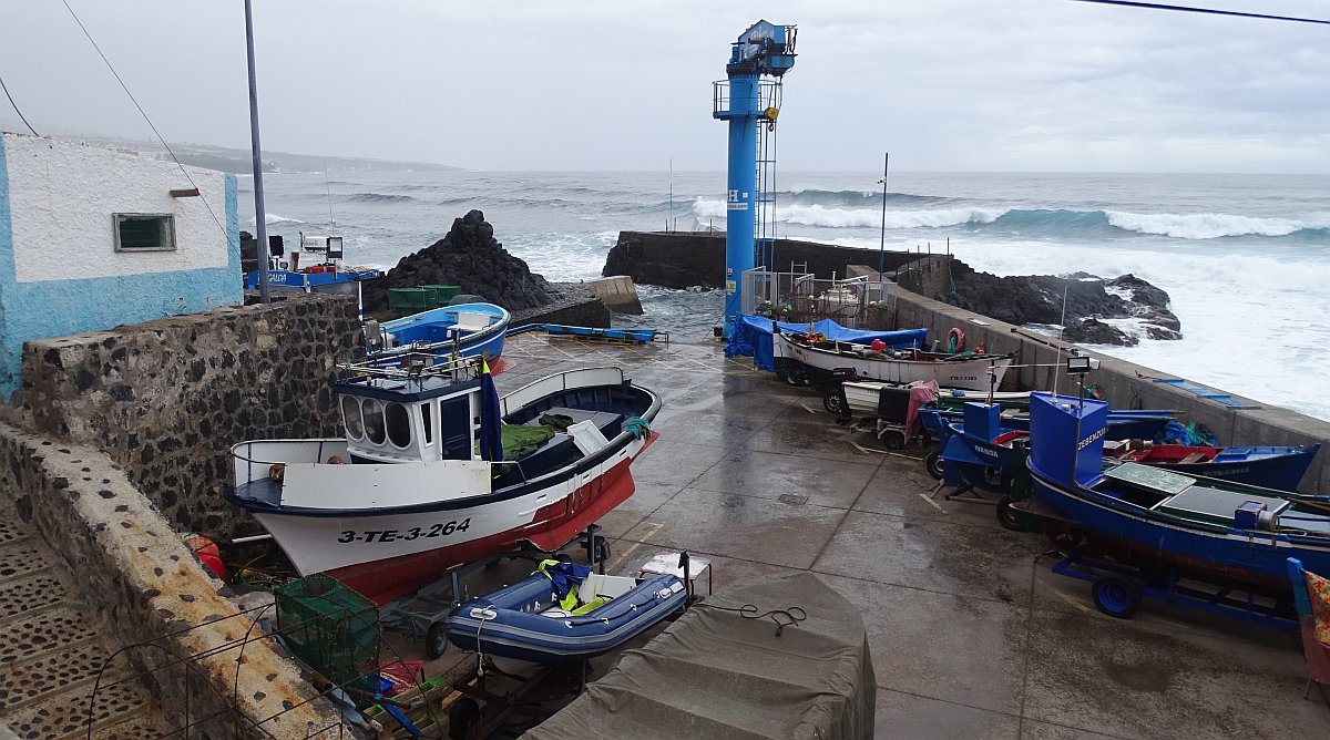 kleiner Hafen in Punta del Hidalgo