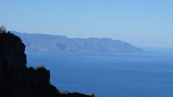 La Gomera, man sieht sogar unseren "alten" Urlaubsort Agulo