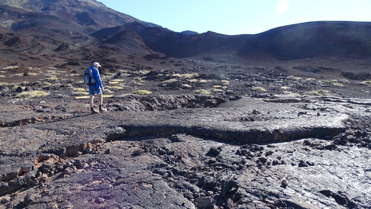 an der Cuevas Negras kann man gut nachvollziehen, wie hier die Lava geflossen und erstarrt ist