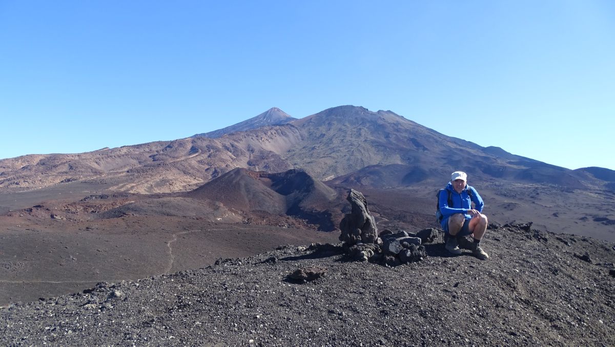 Montaña de la Botija mit Teide im Hintergrund