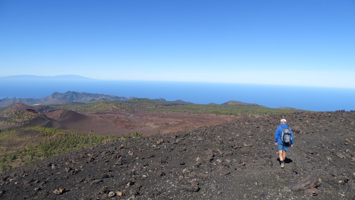 weite Aussichten, La Palma liegt 100 km entfernt...