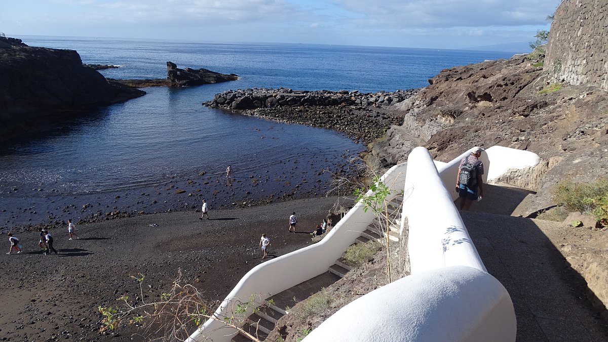 Treppen an der Playa Las Salinas