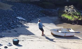 ein Fischer und sein Fisch