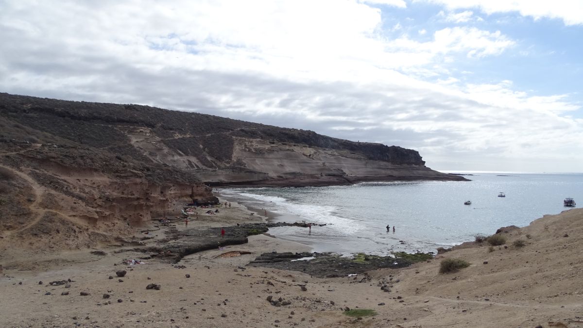 Playa Diego Hernández (auch wir nackt im Wasser...)