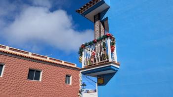 Weihnachtsbalkon