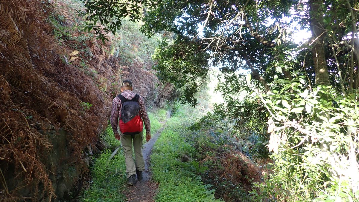 auf einem abgedeckten Wasserkanal