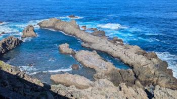 Charco del Viento; hier gab es wohl Tote wegen Riesenwellen