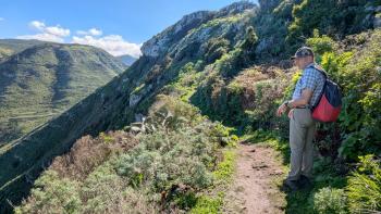 Abstieg vom Tafelberg