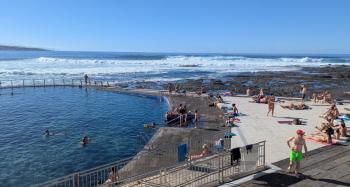 dieser Pool wird in den nächsten Tagen ganz anders aussehen