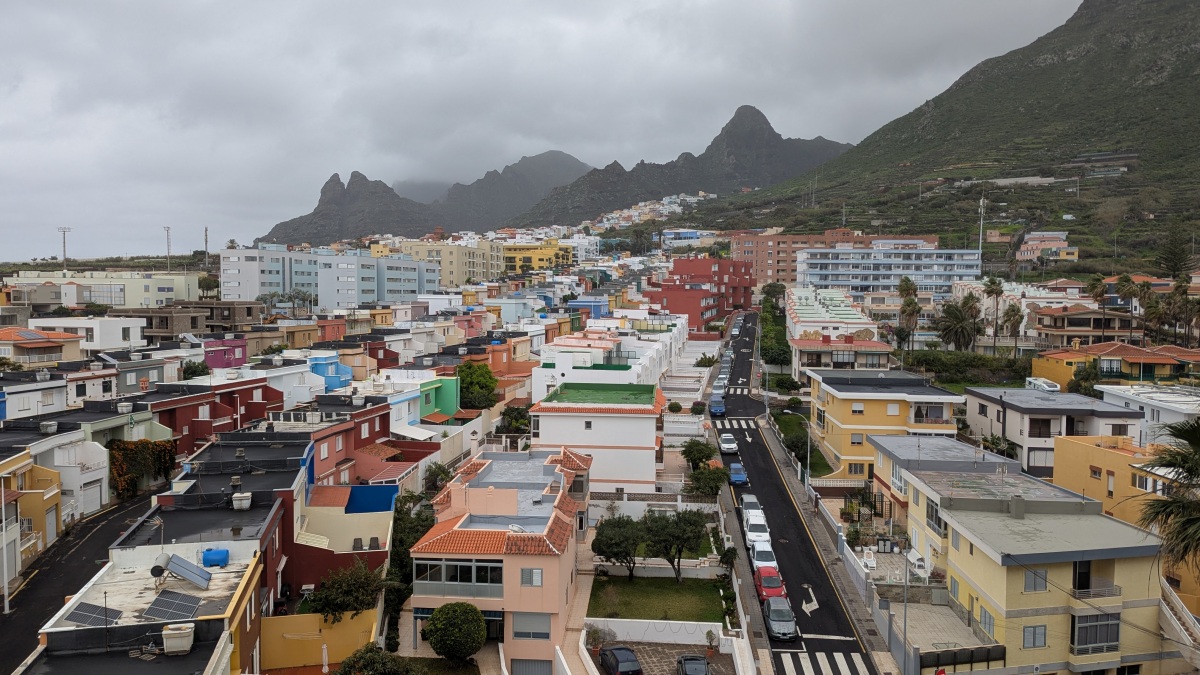 Punta del Hidalgo im Regen