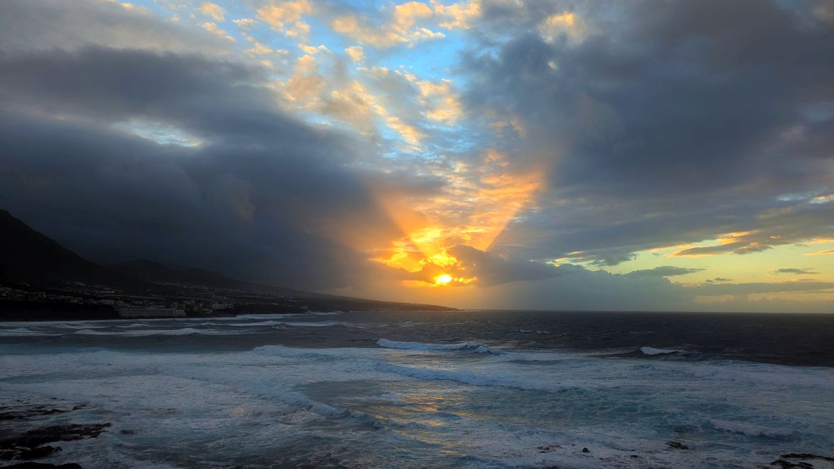 spektakulärer Abendhimmel (ohne Teide)
