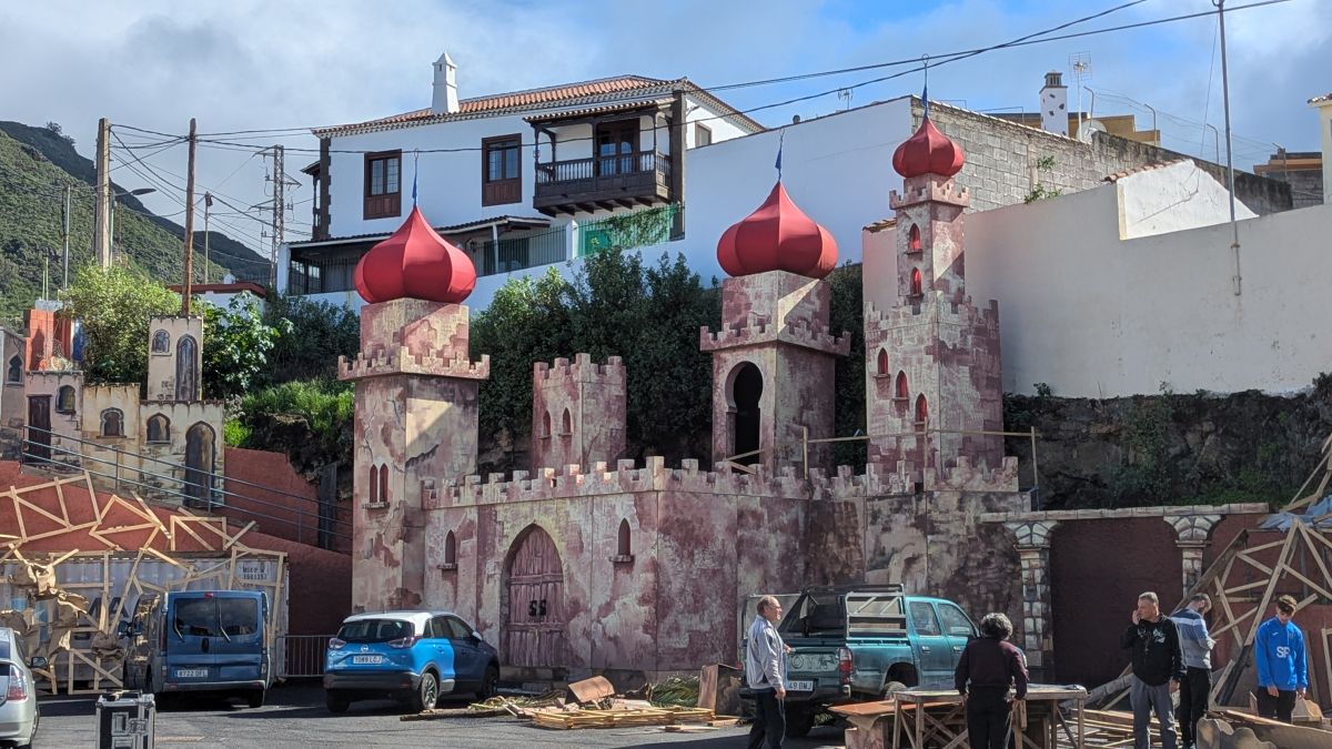 Tejina, Reste einer Kulisse