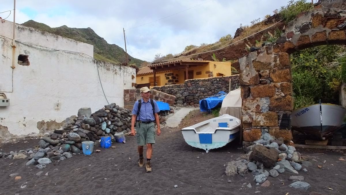 Start der Wanderung am Strandhaus