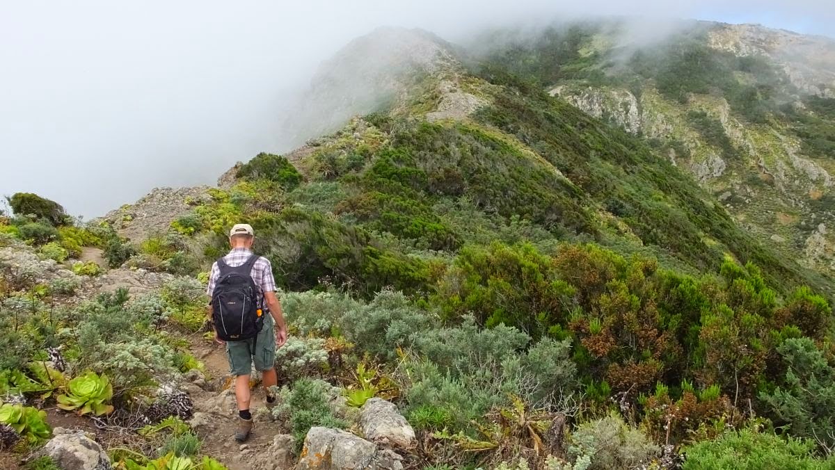 Abstieg vom Montaña de Tafada