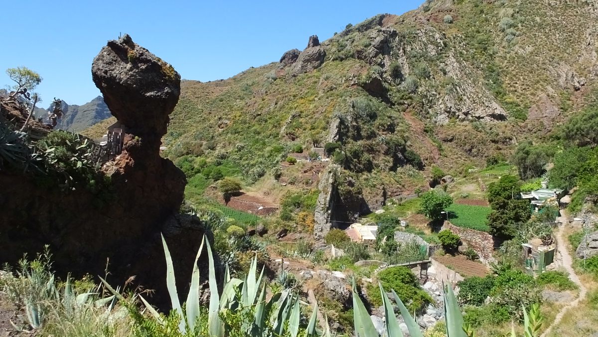 auffälliger Felsen in Valle Brosque