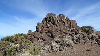 südlicher Wendepunkt der Wanderung (mit Cachefund): Piedras de Mal Abrigo