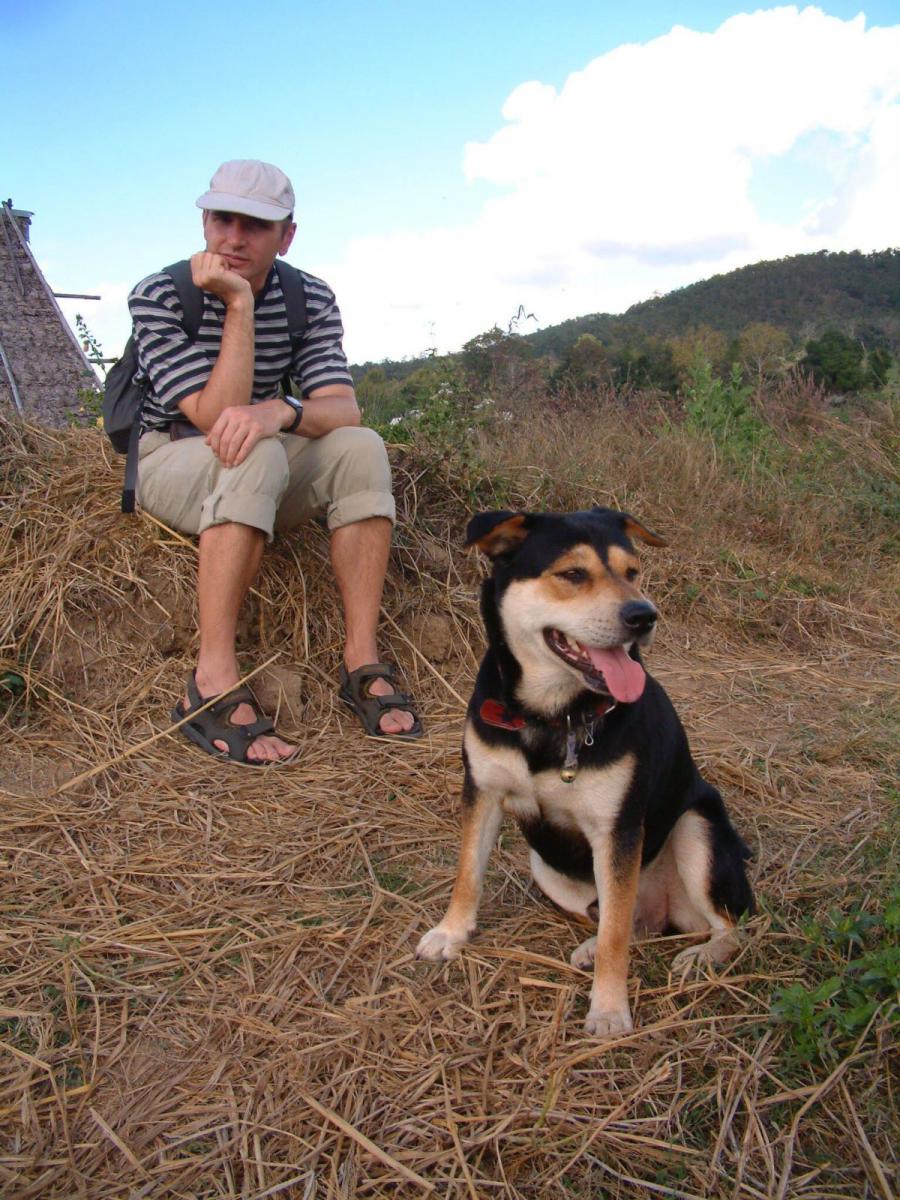 Rast mit Hund (den wir teilweise fast zurück trugen)