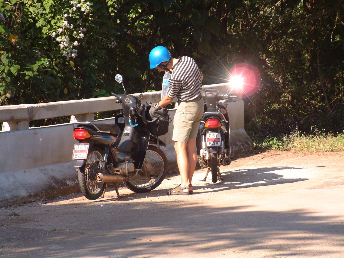 mit den Mopeds in die Berge