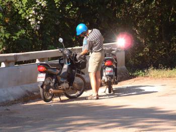 mit den Mopeds in die Berge