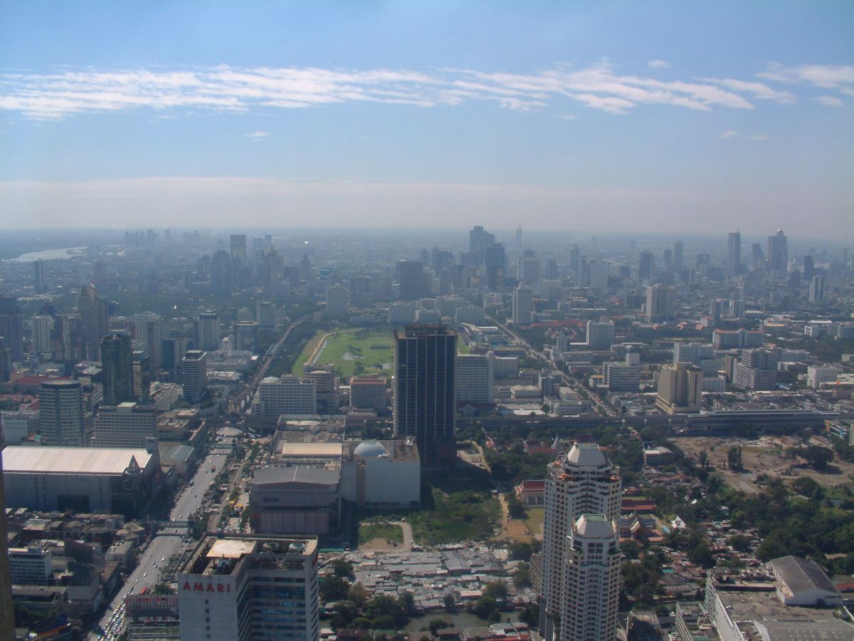 Blick von der Aussichtsetage des Baiyoke Tower 2