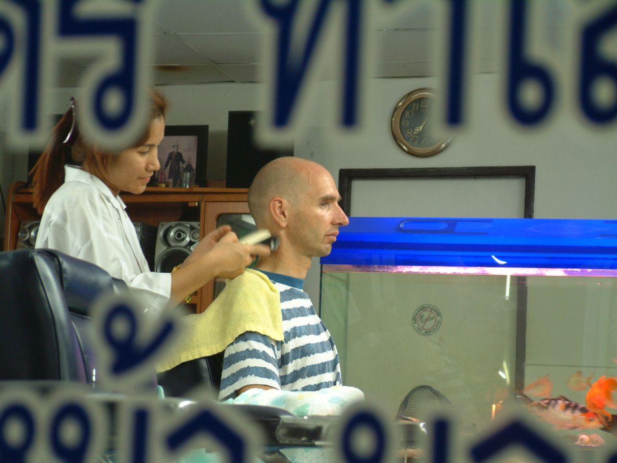 André beim Friseur 
