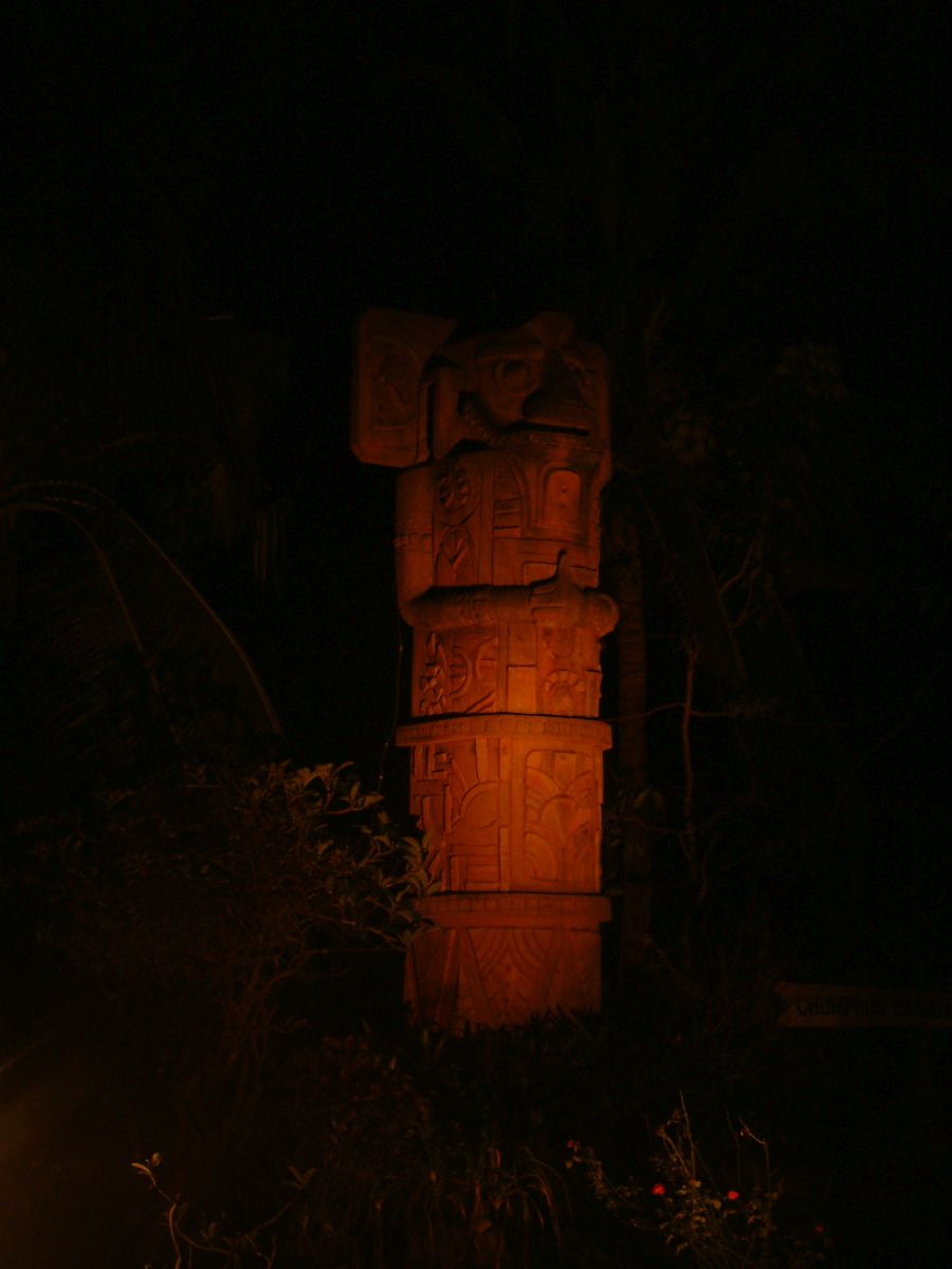 Skulptur in der Nacht