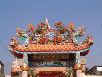 Chinesisches Tempeltor in Bangkok