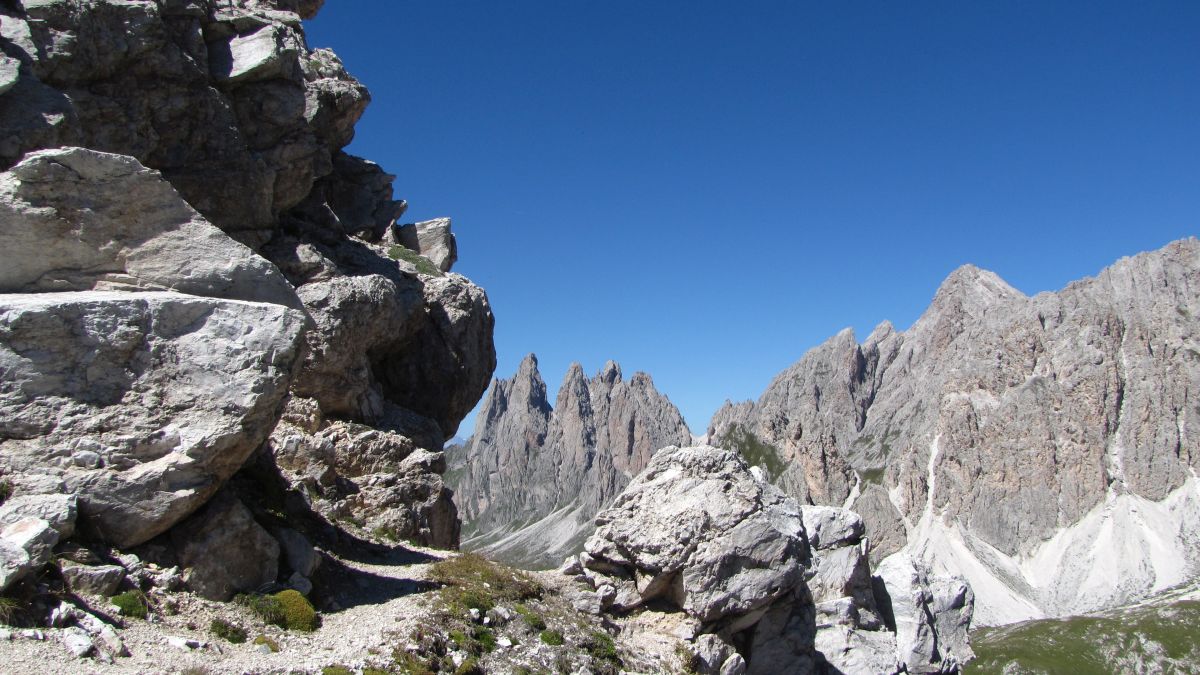 Weg zur Puez-Hütte