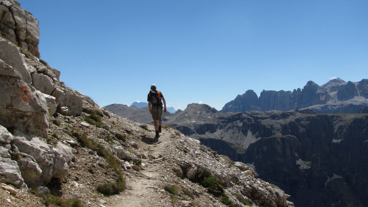 Weg zur Puez-Hütte