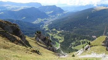 Blick von der Seceda nach St. Christina