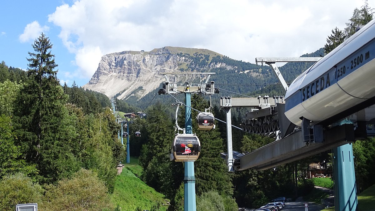 Seceda-Seilbahn, unterer Teil