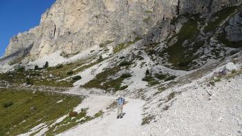 Weg von der Dantercepies-Bergstation