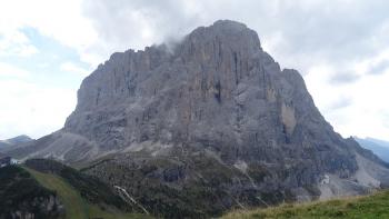 Langkofelgruppe in den Wolken