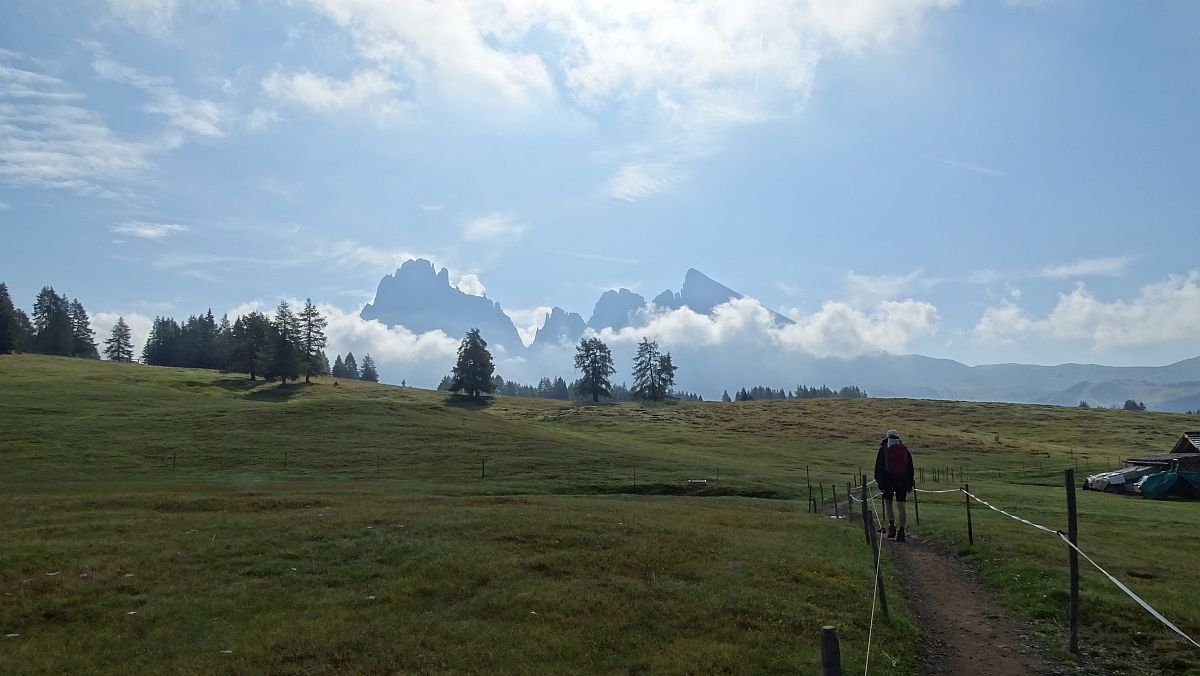 Langkofelgruppe im Gegenlicht