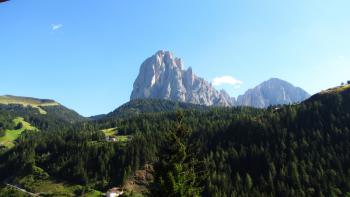 Ankunft, Blick von Balkon aus der Pension Kaserer