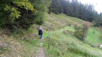 Wanderweg oberhalb des Ortes