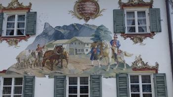 Lüftlmalerei in Oberammergau