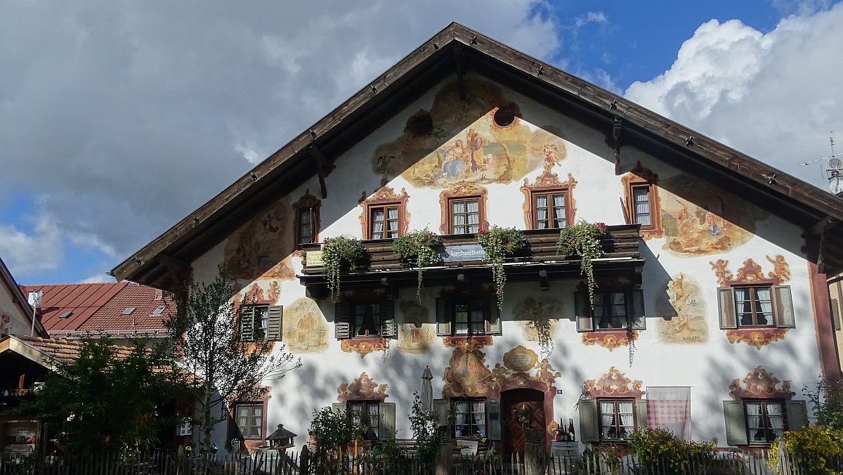 Lüftlmalerei in Oberammergau