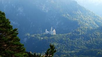 in der Ferne Schloss Neuschwanstein