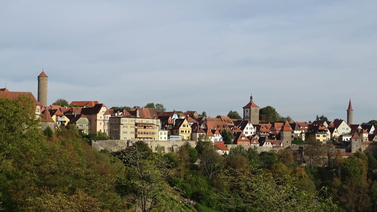 Panoramablick vom Burggarten zum südlichen Teil der Stadt