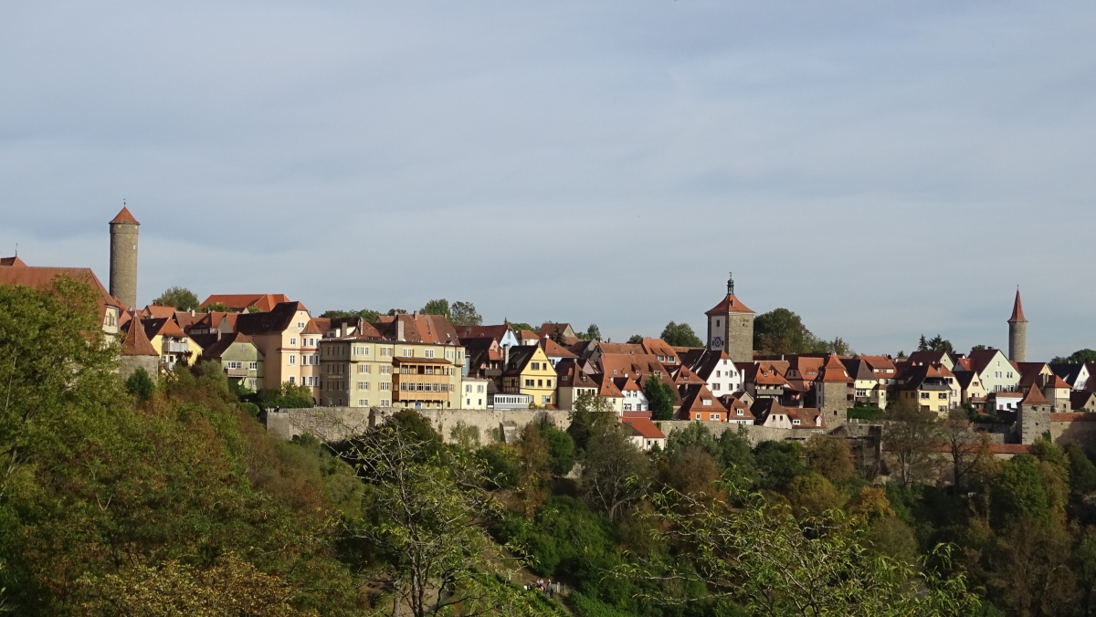 Panoramablick vom Burggarten zum südlichen Teil der Stadt