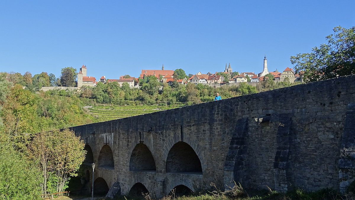 Doppelbrücke über die Tauber