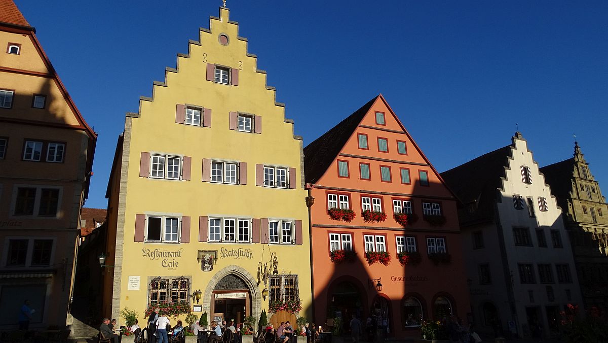 Martkplatz Rothenburg in der Abendsonne