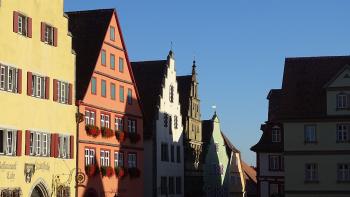 Martkplatz Rothenburg in der Abendsonne