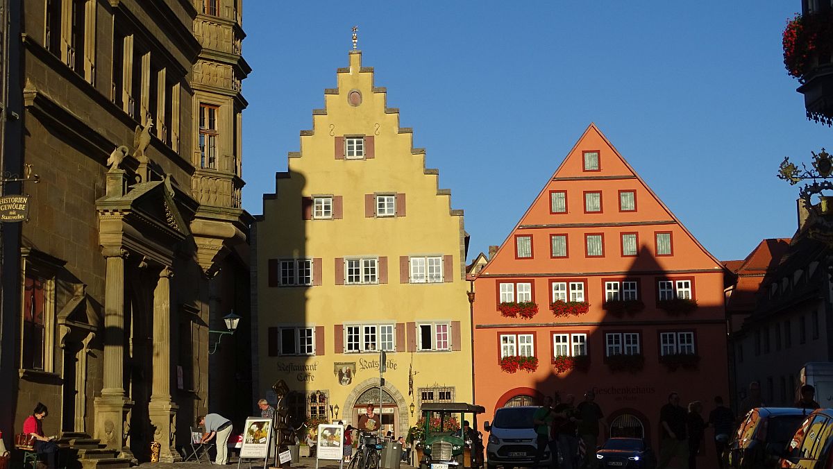 Martkplatz Rothenburg in der Abendsonne