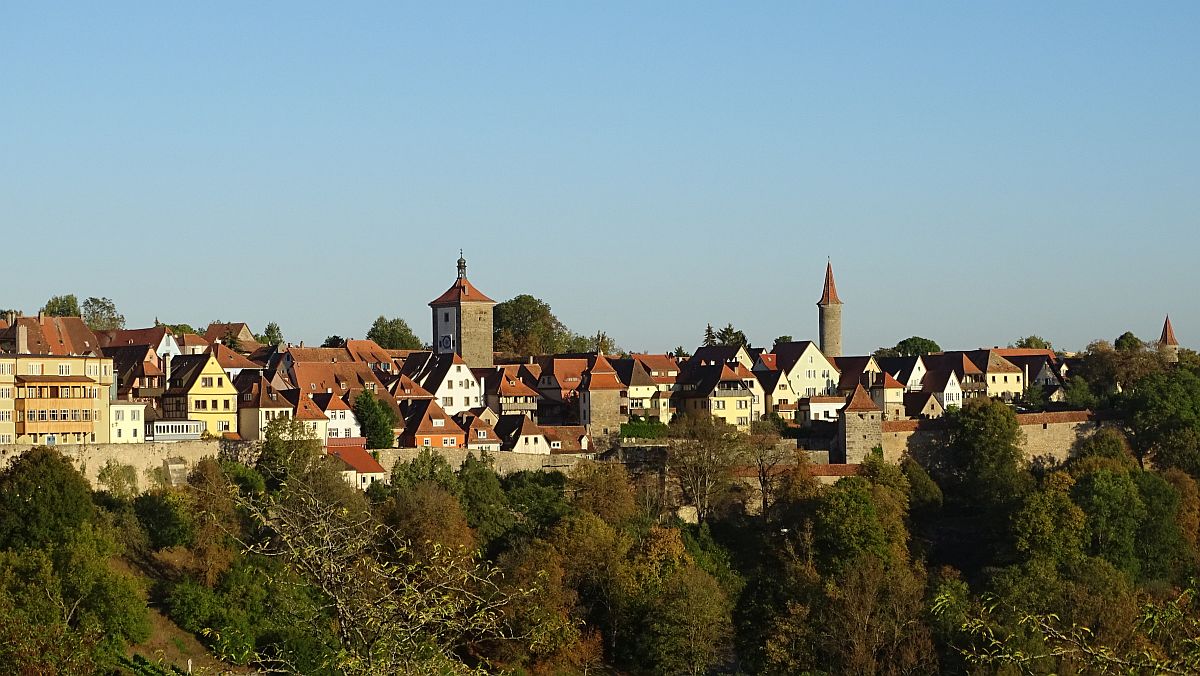 Altstadt Rothenburg im Abendlicht