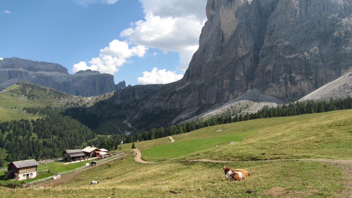 am Fuße des Langkofel