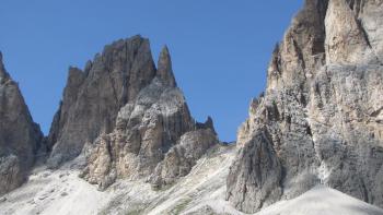 Blick zurück zur Toni Demetz- Hütte