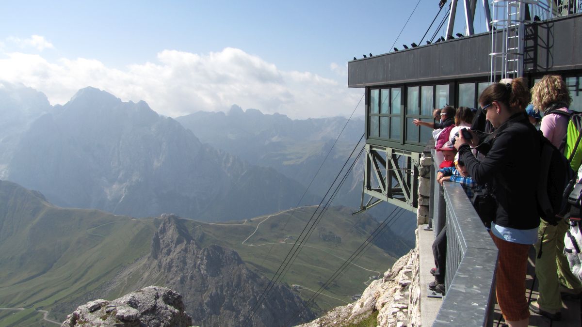 Bergstation der Seilbahn