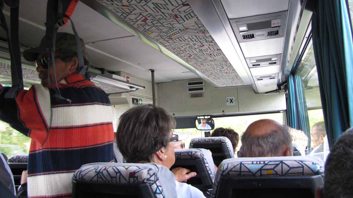 Busfahrt zurück nach St. Christina